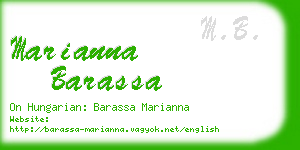 marianna barassa business card